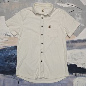 Dandy Del Mar Men's Small Terry Cloth Short Sleeve Towel Shirt